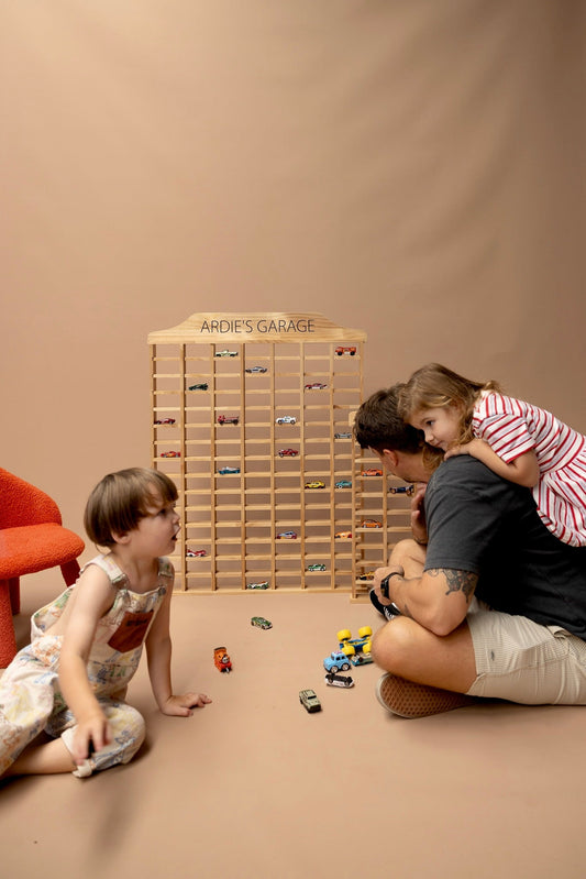 Creative Play Ideas Using a Wooden Toy Car Garage